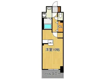 ロータス青山Ⅰ(ワンルーム/2階)の間取り写真