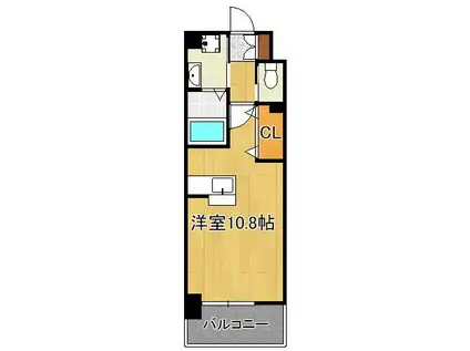 ウィングス熊手(ワンルーム/7階)の間取り写真