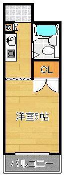ロイヤルステイ(1K/3階)の間取り写真