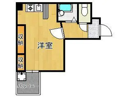 オアシス浅生Ⅱ(ワンルーム/4階)の間取り写真