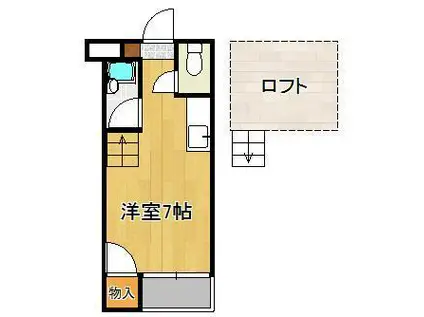 サンジュエリー大宮(ワンルーム/1階)の間取り写真