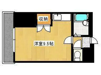 堀田ビル(ワンルーム/3階)の間取り写真