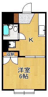 ホワイトプラザ中原 2(1K/3階)の間取り写真