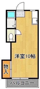 シティベール中原(ワンルーム/2階)の間取り写真
