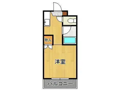 プレアール戸畑駅東(1K/5階)の間取り写真