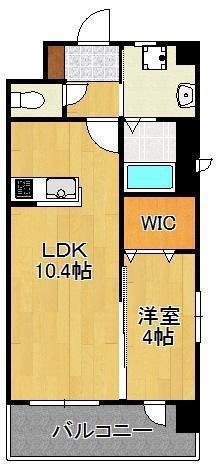 AGORA中原(1LDK/2階)の間取り写真