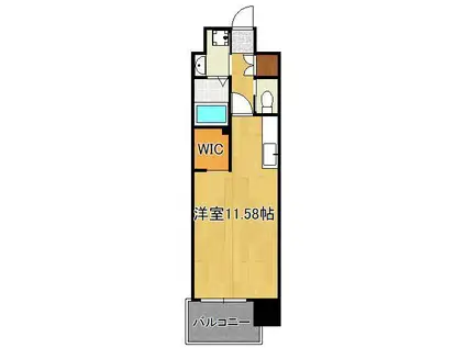 LEGEND高見(ワンルーム/3階)の間取り写真