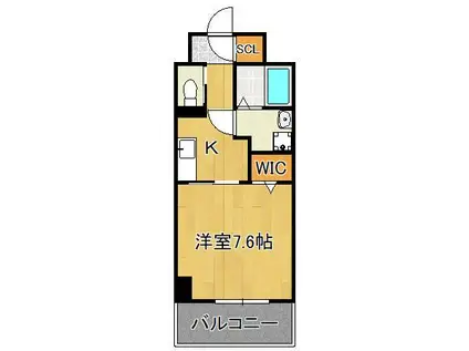 THE STAGE 中原(1K/10階)の間取り写真