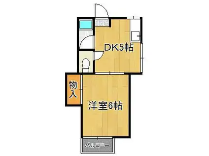 CLAIRE FELICITE篠崎(1DK/1階)の間取り写真