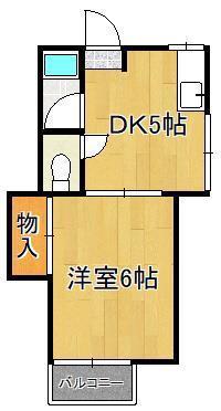 CLAIRE FELICITE篠崎(1DK/1階)の間取り写真