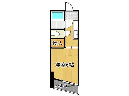 ハイヴィレッジタイヨー(1K/5階)の間取り写真