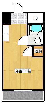 歯大前スカイマンション(ワンルーム/5階)の間取り写真