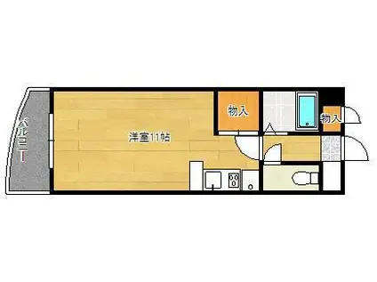 けやき通内山(ワンルーム/7階)の間取り写真