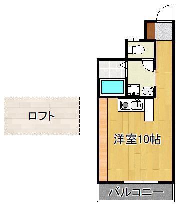 ボナール久(ワンルーム/7階)の間取り写真