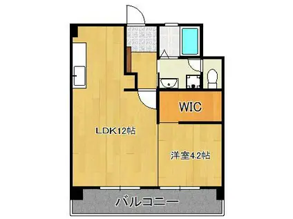 ヴァリオブランカ(1LDK/3階)の間取り写真