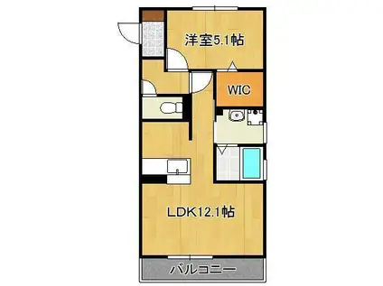 D-K HOUSE(1LDK/2階)の間取り写真