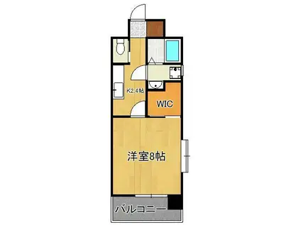 プルーム真鶴(1K/5階)の間取り写真