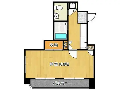 パール・デュー木町(1K/5階)の間取り写真