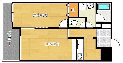 ビアリッツ(1LDK/3階)の間取り写真