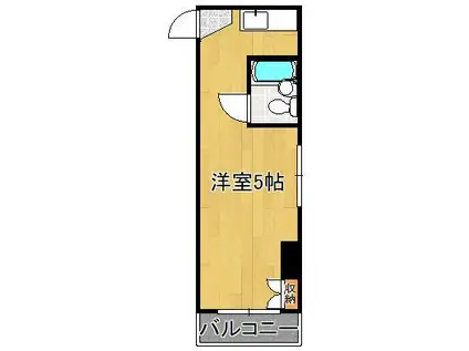 マンション葉山中井(ワンルーム/4階)の間取り写真