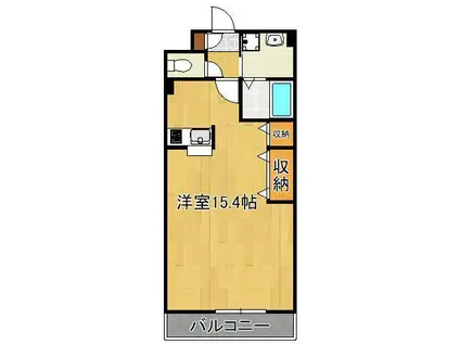 ラ・ポール中井(ワンルーム/2階)の間取り写真