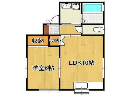 アーボリアルⅡ(1LDK/1階)の間取り写真