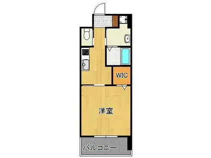 キャトルセゾン中井(1K/9階)の間取り写真