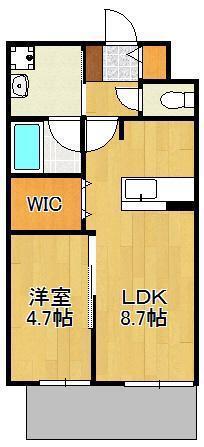 四季荘(1LDK/1階)の間取り写真