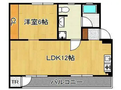 REGIS南丘(1LDK/4階)の間取り写真