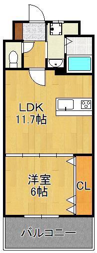 サンシャインプリンセス五番街(1LDK/14階)の間取り写真