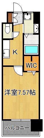 ギャラクシー西小倉(1K/11階)の間取り写真