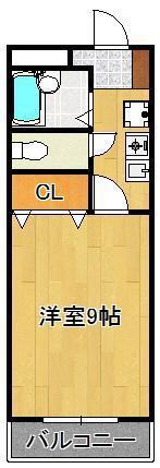 REXVALLEY(1K/2階)の間取り写真