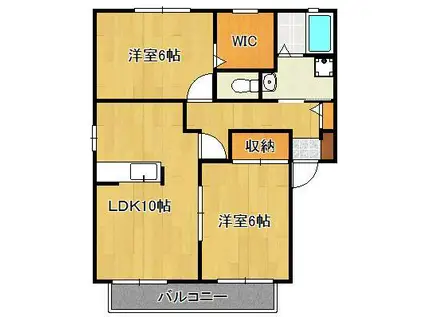 TOMハウス(2LDK/1階)の間取り写真