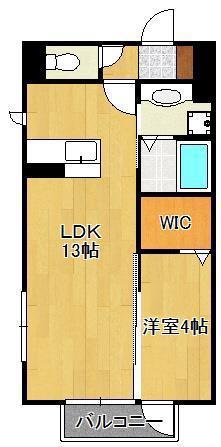D-ROOM的場町(1LDK/2階)の間取り写真