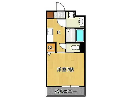 GRAN REGALE(1K/5階)の間取り写真