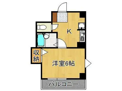 マンション葉山自由ヶ丘(1K/3階)の間取り写真