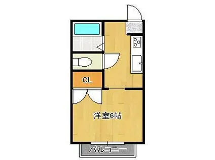 フレグランス吉田(1K/1階)の間取り写真