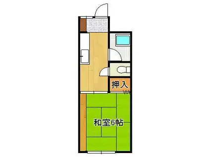 サンホーム金村(1K/1階)の間取り写真