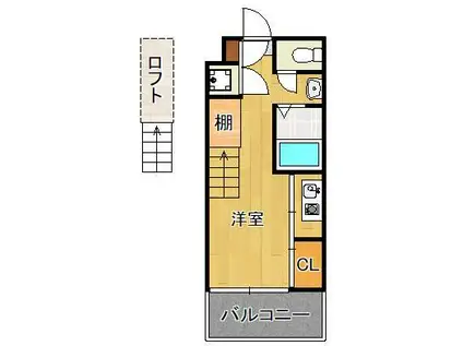 GC21.NETビル(ワンルーム/4階)の間取り写真