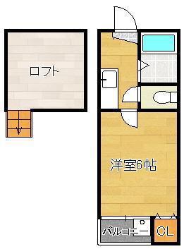 ルミエール壱番館(1K/1階)の間取り写真