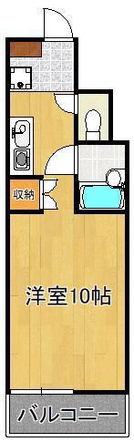 PLイースト千代ヶ崎(ワンルーム/5階)の間取り写真
