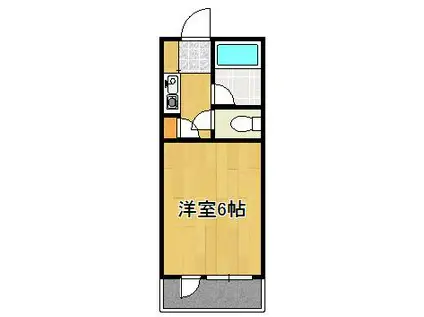 アルシュ折尾(1K/1階)の間取り写真