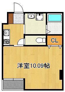 GRAND FORT(1K/4階)の間取り写真