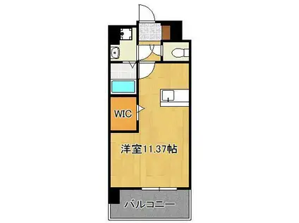 LEGEND113(ワンルーム/9階)の間取り写真