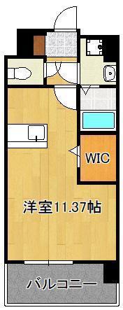 LEGEND113(1DK/9階)の間取り写真