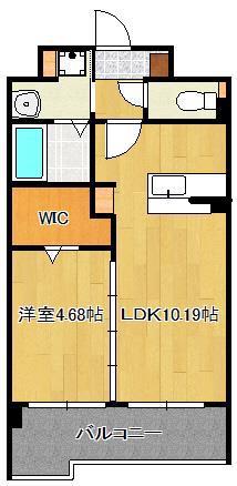 グレイス折尾(1LDK/5階)の間取り写真