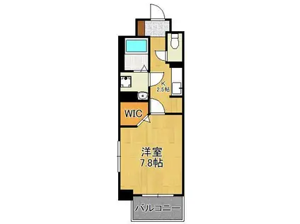 サンスタームーンモナ(1K/4階)の間取り写真