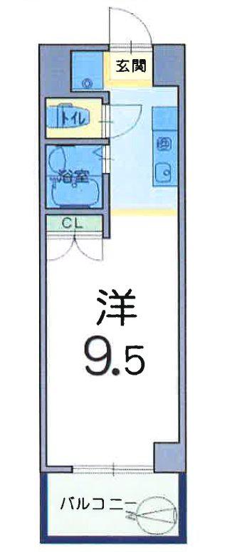 みつまめ京都(1K/2階)の間取り写真