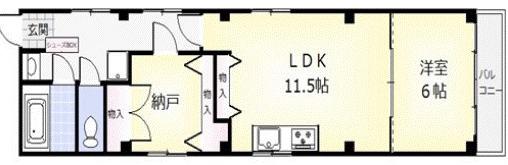 コンツェルト四条西洞院(1SLDK/4階)の間取り写真