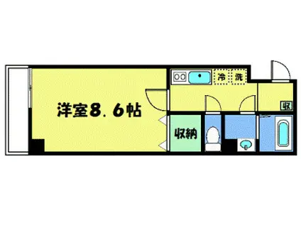 RESONANCE西陣(1K/1階)の間取り写真